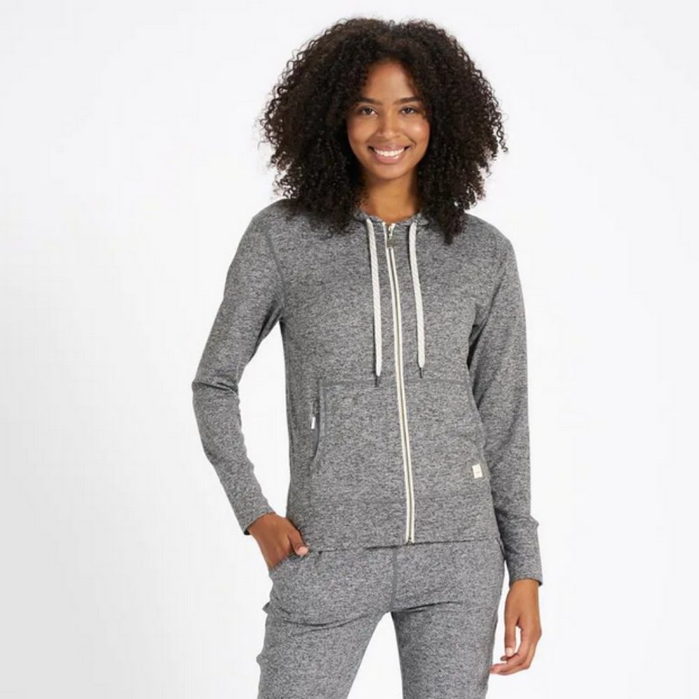 Vuori Halo Performance Hoodie Heather Grey NWT
